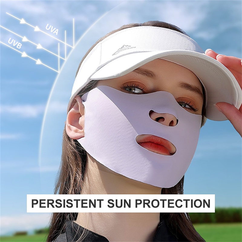 Ice Silk Sunscreen Mask Female - Sports Mask Breathable 评论和价格