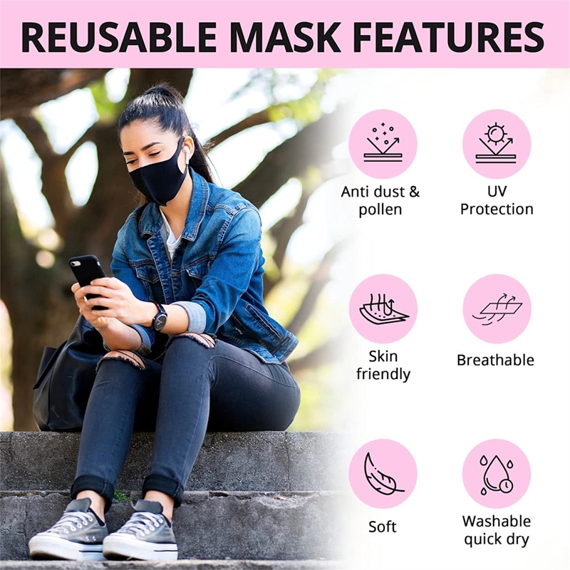 5/10PCS Fashion Solid Earloop  - Kids Face Mask 评论和价格