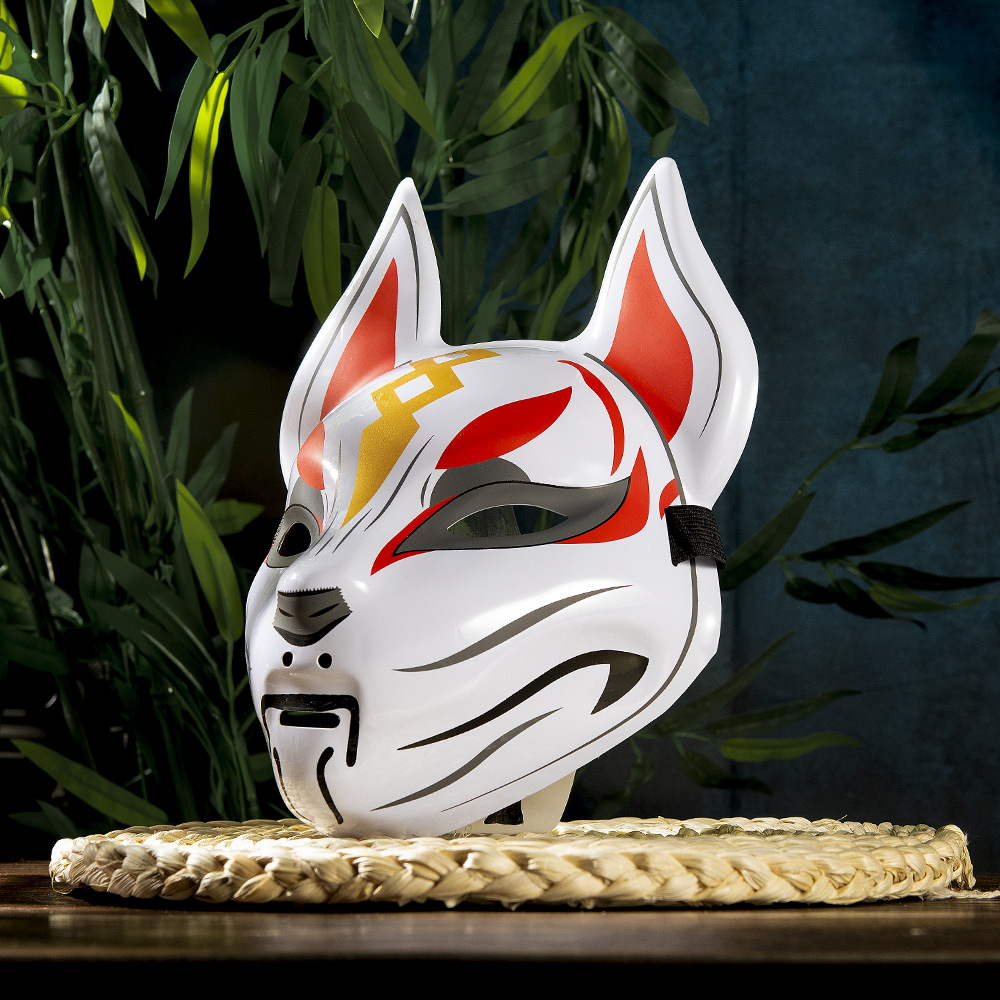 Fox Mask Japanese Cosplay Mask - Respirator Half Face 评论和价格